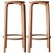 Laminated Wood Stools in the Style of Alvar Aalto, Finland, 1970, Set of 4, Image 1