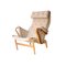 Swedish Brown & Beige Birch Model Pernilla Armchairs by Bruno Mathsson, 1950, Set of 2, Image 2