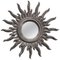 Mid-Century French Silver Wood Sun Mirror, 1960, Image 1