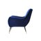 Mid-Century Italian Blue Upholstery Armchair in the Style of Marco Zanuso, 1950, Image 7