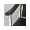Italian Bauhaus Black Leather & Tubular Steel Armchair in the Style of Le Corbusier, 1980, Image 6