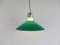 Lampada a sospensione Mid-Century in vetro di Murano verde di Alessandro Pianon per Vistosi, Italia, Immagine 2