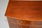 Large Antique Inlaid Bow Front Chest of Drawers, Image 9