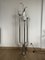 Brushed Steel & Opaline Floor Lamp, 1970s, Image 3