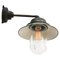 Mid-Century Industrial Green Enamel & Glass Sconce, Image 4