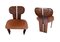 Walnut and Leather Africa Dining Table & Chairs Set by Tobia & Afra Scarpa for Maxalto, 1976, Set of 5 5