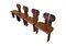 Walnut and Leather Africa Dining Table & Chairs Set by Tobia & Afra Scarpa for Maxalto, 1976, Set of 5 3
