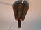 Mid-Century Orange Glass & Brass Ceiling Lamp 4