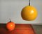 Mid-Century Space Age Ball Pendant Lamps, Set of 2 15