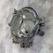 Vintage Japanese Industrial Aluminium and Glass Circular Wall Light 8