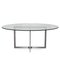 Italian Glass and Chrome Dining Table from Gallotti & Radice, 1990s 1