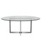 Italian Glass and Chrome Dining Table from Gallotti & Radice, 1990s, Image 1