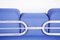 Czech Bauhaus Blue Tubular Chrome Sofa from Hynek Gottwald, 1930s 4