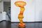 Orangefarbene Methacrylat Stehlampe mit drehbarem Gestell von Jacopo Foggini, 1998 1