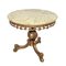 Gilt Metal and Marble Top Side Table, 1970s, Image 1