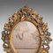 Antiker englischer Spiegel mit Rahmen aus vergoldetem Holz & Glas, 1860er 6