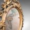 Antiker englischer Spiegel mit Rahmen aus vergoldetem Holz & Glas, 1860er 9