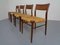 Teak Side Chairs by Georg Leowald for Wilkhahn, 1960s, Set of 4, Image 3
