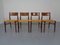 Chaises d'Appoint en Teck par Georg Leowald pour Wilkhahn, 1960s, Set de 4 1