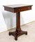 English Victorian Marquetry Sellette Side Table, Mid-19th Century 2