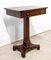 English Victorian Marquetry Sellette Side Table, Mid-19th Century, Image 2