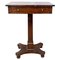 English Victorian Marquetry Sellette Side Table, Mid-19th Century, Image 1