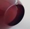 Murano Vase aus rötlichem und klarem mundgeblasenem Glas 7