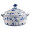 Antique Blue Fluted Lidded Sugar Bowl from Royal Copenhagen, Image 1