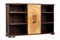 Mid 20th Century Scandinavian Birch Inlaid Open Bookcase, Image 1