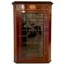 Antique Mahogany Inlaid Straight Front Hanging Corner Cabinet, Image 1