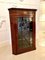 Antique Mahogany Inlaid Straight Front Hanging Corner Cabinet, Image 3