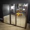 Large Vintage Wardrobe with Chrome Trim and Borders, 1970s 2