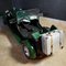 Vintage Motorized Green and Black Model Sportscar 8