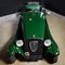 Vintage Motorized Green and Black Model Sportscar 6