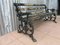 English Cast Iron Garden Bench, 1850s 2