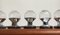 Vintage German Space Age Chrome & Glass Lamps by Motoko Ishii for Staff, Set of 3 2