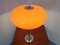 Lampe de Bureau en Plastique Orange et Chrome, Italie, 1960s 3