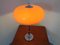 Lámpara de mesa italiana de plástico anaranjado y cromo, años 60, Imagen 16