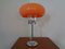 Italian Orange Plastic & Chrome Table Lamp, 1960s 1