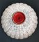 Bol Art Déco Rouge et Blanc en Céramique Vernis par Paul Milet pour Sevrès 15