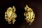 Ganchos / borceles antiguos de bronce cincelado y dorado. Juego de 2, Imagen 7