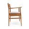 Mid-Century Wood and Velvet Dining Chair 6
