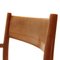 Mid-Century Wood and Velvet Dining Chair 8