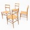 Italian Superleggera Dining Chairs by Gio Ponti, 1950s, Set of 4 8