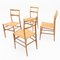 Italian Superleggera Dining Chairs by Gio Ponti, 1950s, Set of 4, Image 8