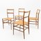 Italian Superleggera Dining Chairs by Gio Ponti, 1950s, Set of 4, Image 2