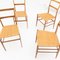 Italian Superleggera Dining Chairs by Gio Ponti, 1950s, Set of 4, Image 6