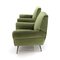 Green Velvet Armchairs, 1950s, Set of 2 7