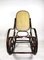 Sedia a dondolo vintage marrone di Michael Thonet, Immagine 10