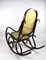 Sedia a dondolo vintage marrone di Michael Thonet, Immagine 9